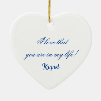 I love_Raquel lady Trapper 2024 ceramic ornament
