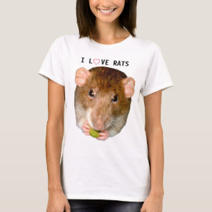I Love Rats T Shirt