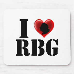 I Love RBG Women Rights Feminist Mouse Pad