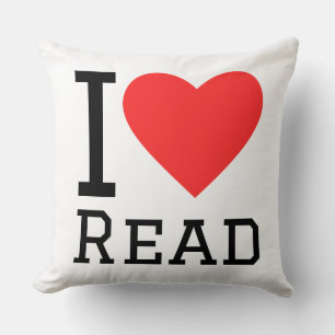i love read cushion