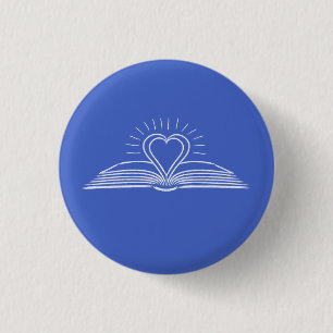 I love reading books for book lover 3 cm round badge