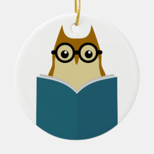I love reading ceramic tree decoration