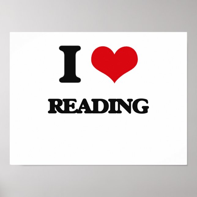 I Love Reading Poster (Front)
