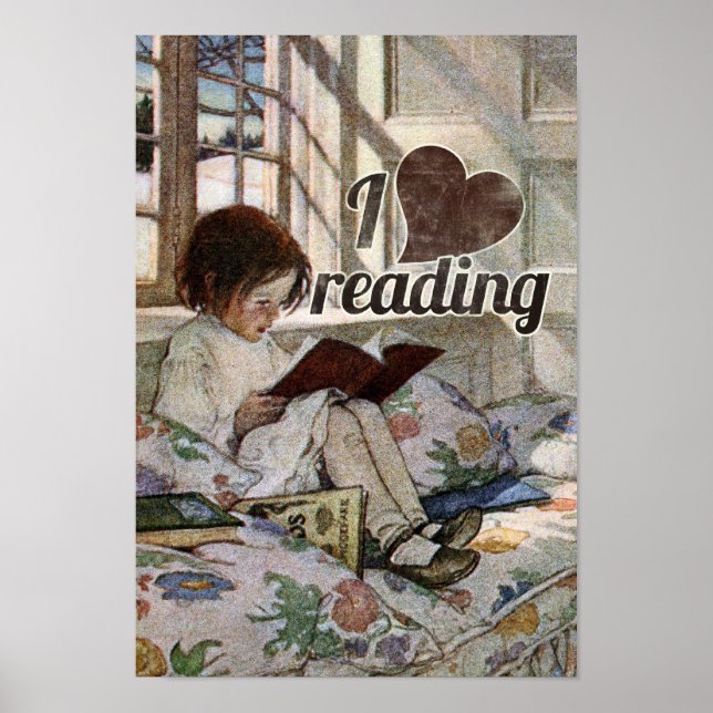 I Love Reading Poster (Front)