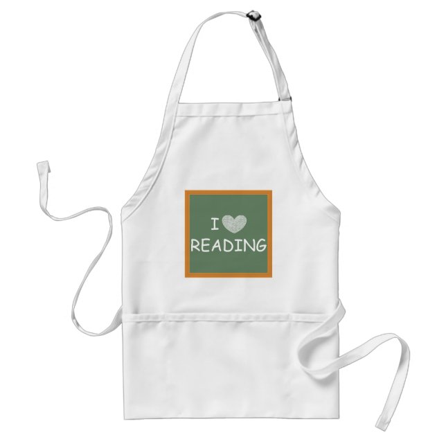 I Love Reading Standard Apron (Front)