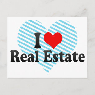 I Love Real Estate Postcard