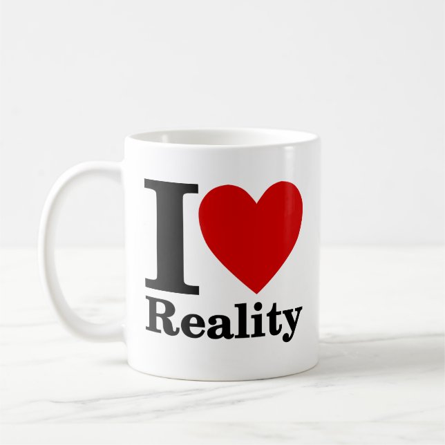 I Love Reality Mug (Left)