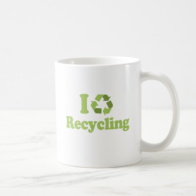 I LOVE RECYCLING COFFEE MUG (Right)