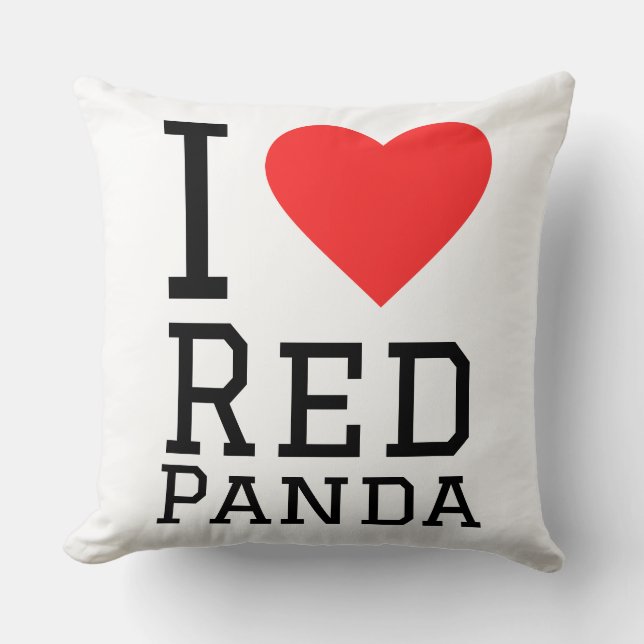 I love red panda cushion (Front)