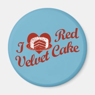 I Love Red Velvet Cake Magnet