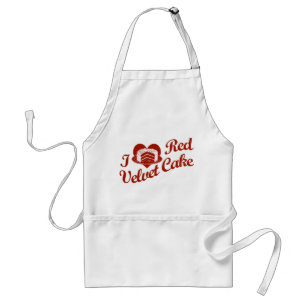 I Love Red Velvet Cake Standard Apron