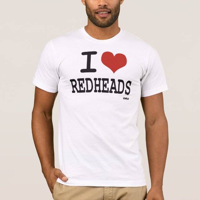 I love redheads T-Shirt (Front)