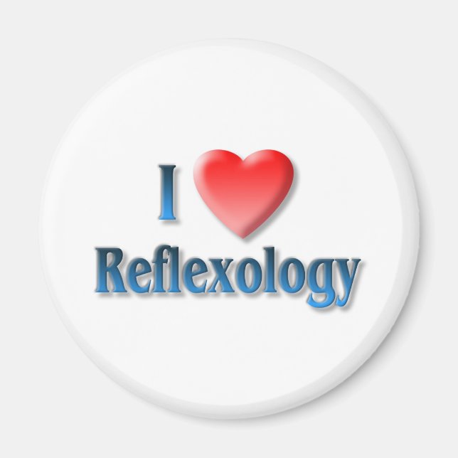 I Love Reflexology Magnet (Front)