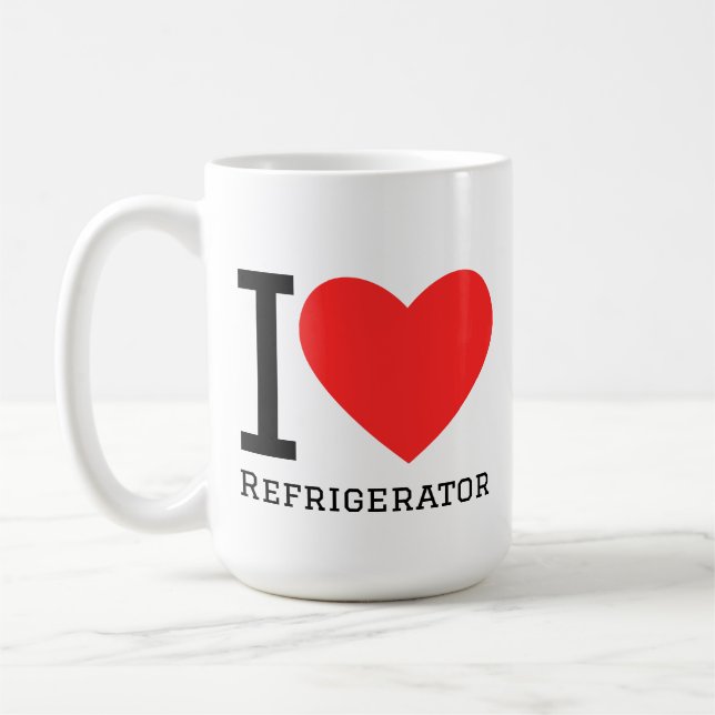 I love refrigerator coffee mug (Left)