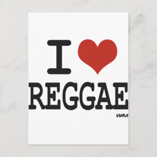 I love reggae postcard