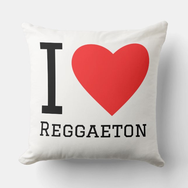 I love reggaeton cushion (Front)