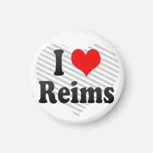 I Love Reims, France Magnet
