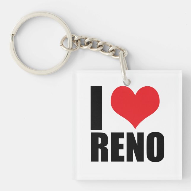 I love Reno Key Ring (Front)
