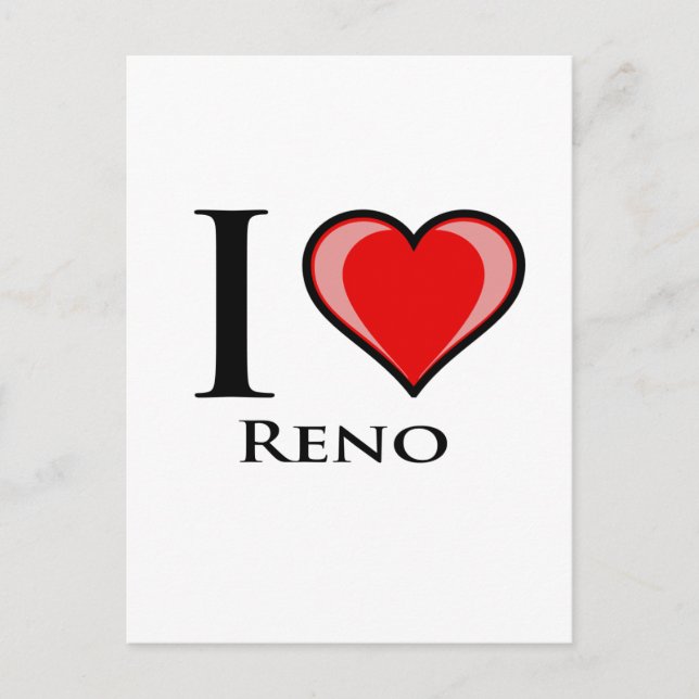 I Love Reno Postcard (Front)