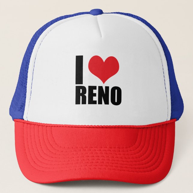 I love Reno Trucker Hat (Front)