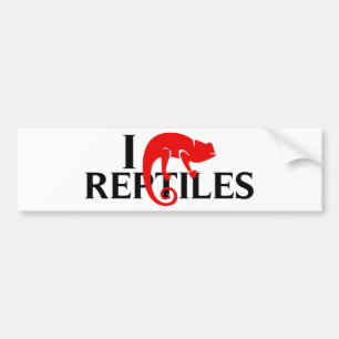 I Love Reptiles Bumper Sticker