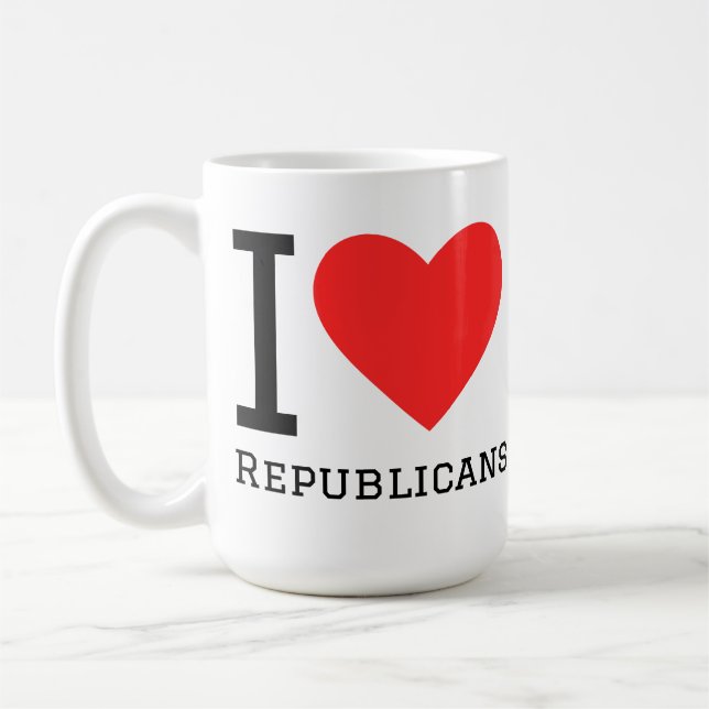 I love republicans coffee mug (Left)