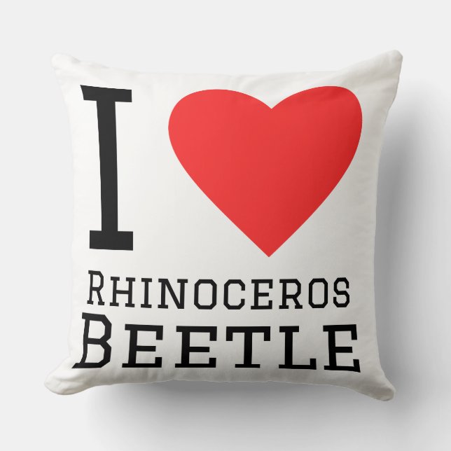 I love rhinoceros beetle cushion (Front)