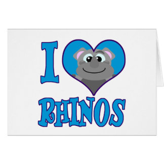 I Love rhinos