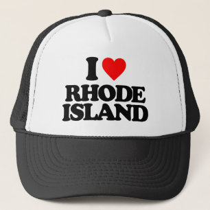 I LOVE RHODE ISLAND TRUCKER HAT