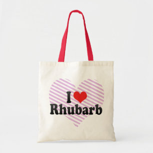 I Love Rhubarb Tote Bag