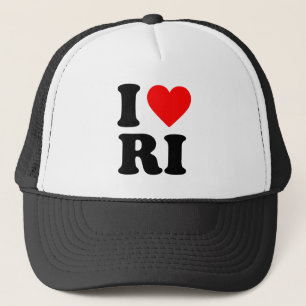 I LOVE RI TRUCKER HAT