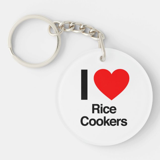 i love rice cookers key ring (Front)