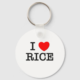 I Love RICE ( food ) Key Ring
