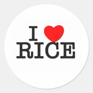 I Love Rice Massachusetts Classic Round Sticker
