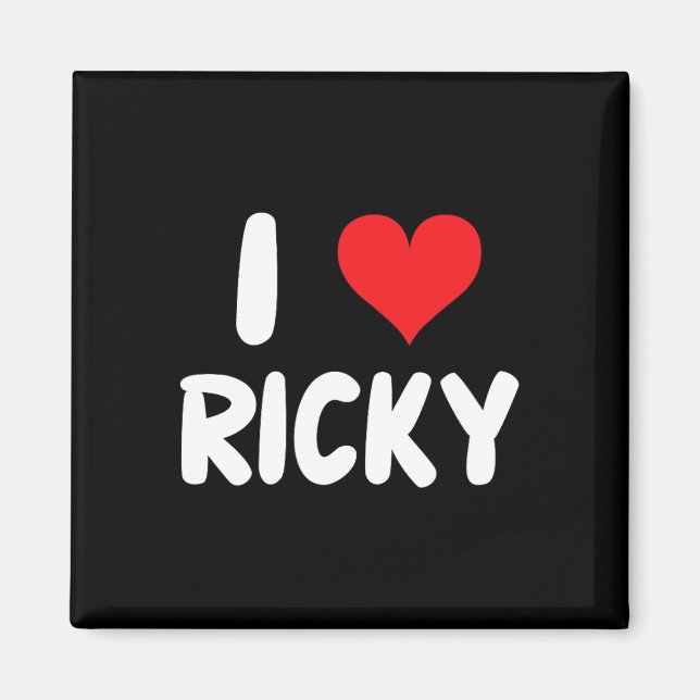I Love Ricky - Heart - Name  Magnet (Front)