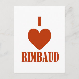 I love Rimbaud Postcard
