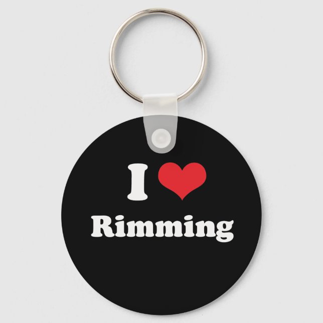 I LOVE RIMMING - .png Key Ring (Front)