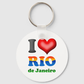 I Love Rio de Janeiro, Brazil The Wonderful City Key Ring