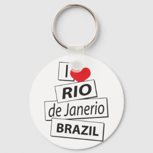 I Love Rio de Janerio Brazil Key Ring