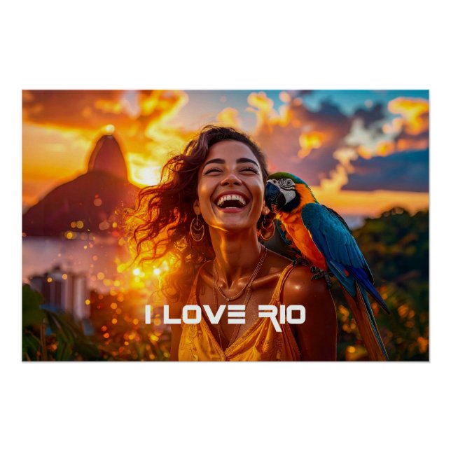 I LOVE RIO - RIO DE JANEIRO POSTER (Front)