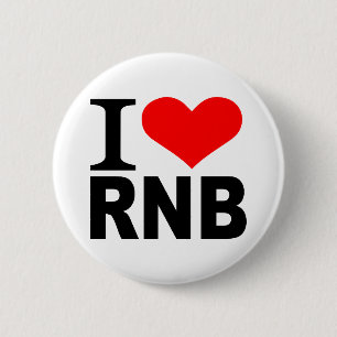 I love RnB 6 Cm Round Badge
