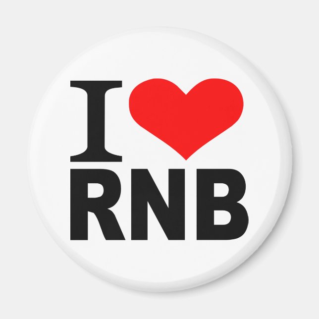 I love RnB Magnet (Front)
