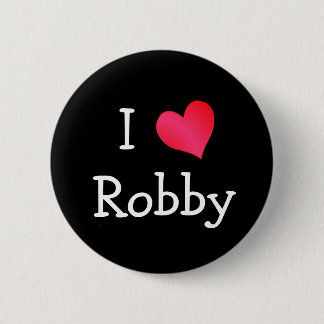 I Love Robby 6 Cm Round Badge