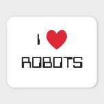 I Love Robots Mousepad<br><div class="desc">"I Love Robots" heart design on great gift ideas.</div>
