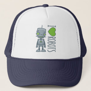 I Love Robots Trucker Hat