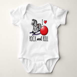 I Love Rock and Roll Baby Bodysuit