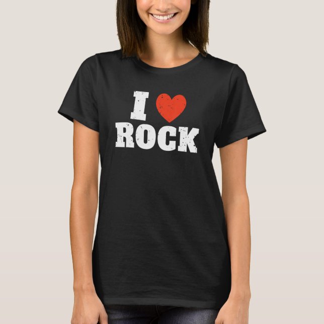 I love Rock and Roll Rocker T-Shirt (Front)