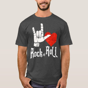 I Love Rock and RollSign Language Gift T-Shirt