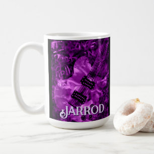 I Love Rock 'N Roll Electric Guitar Personalised Coffee Mug