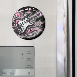 I Love Rock N Roll Electric Guitar Personalised Magnet
